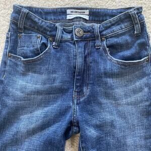 💛 One X One Teaspoon Jeans Womens Size 26 Blue Distressed High Waist Preowned
